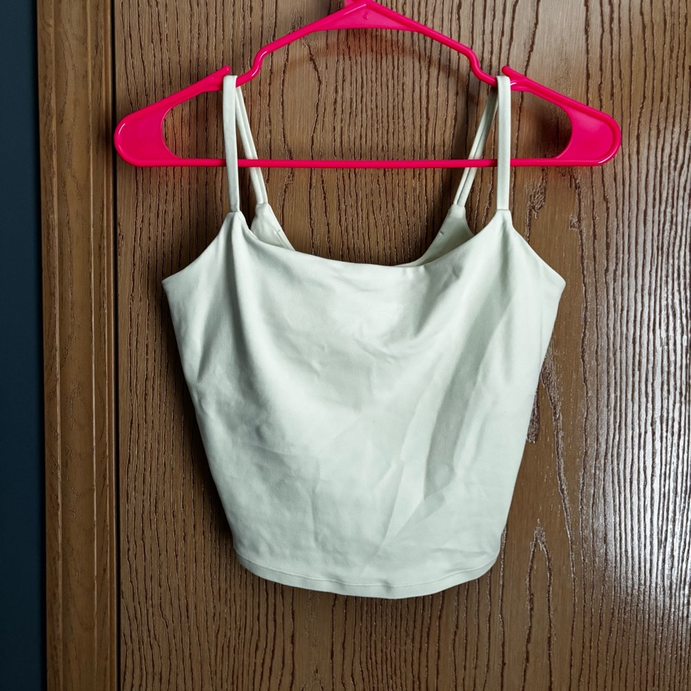 Oner active strappy mid vest - pastel yellow - size medium